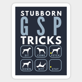 Stubborn GSP Tricks - Dog Training Sticker